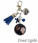 Donkerblauwe sleutelhanger 1