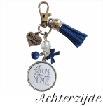 Donkerblauwe sleutelhanger 1
