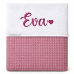 Donker oud roze deken met fleece