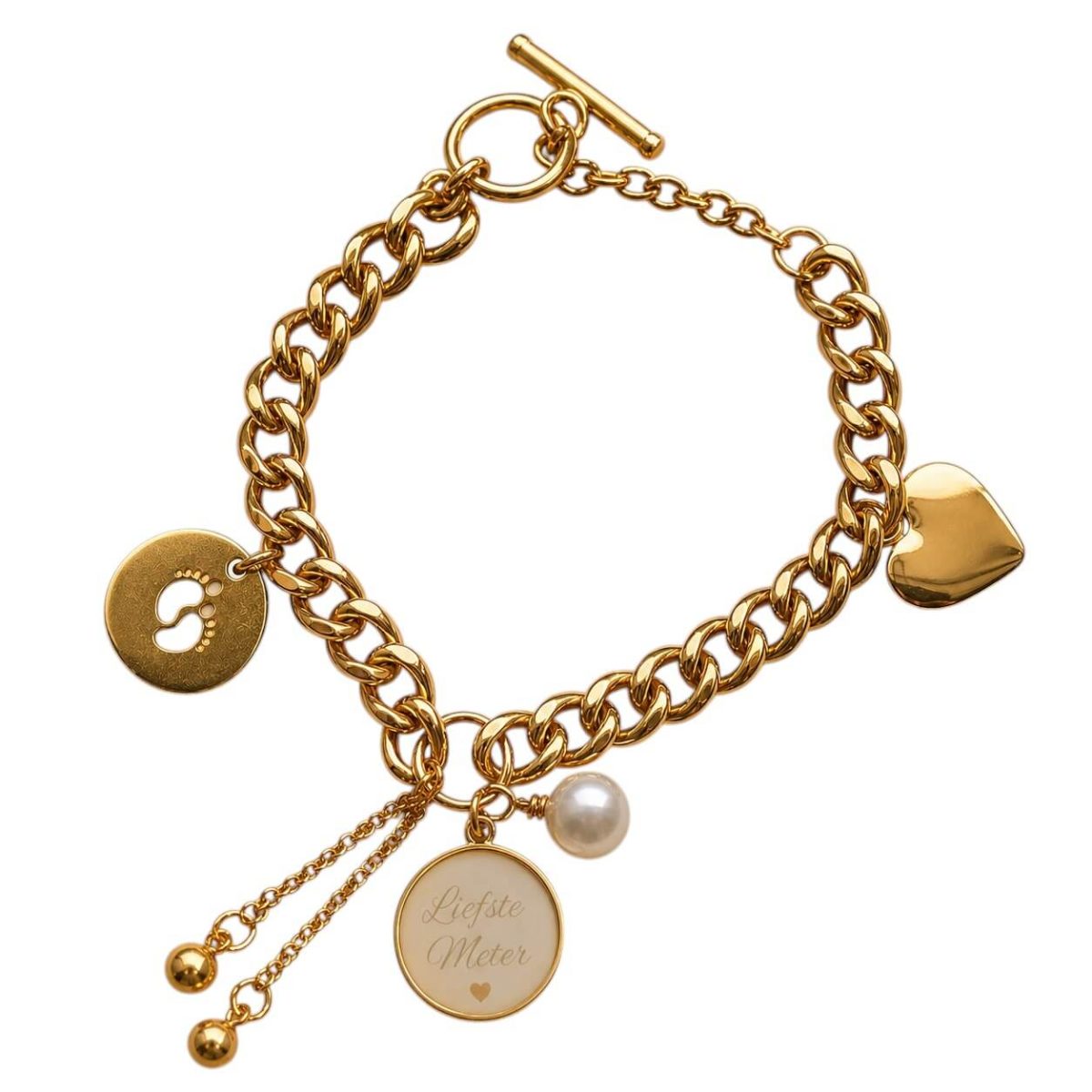 Armband met foto of tekst – Gepersonaliseerd cadeau voor Meter - Mama