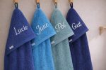 azuur blauwe badcape