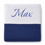 Donkerblauw dekentje