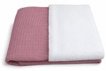 Donker oud roze babydeken