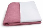 Donker oud roze babydeken