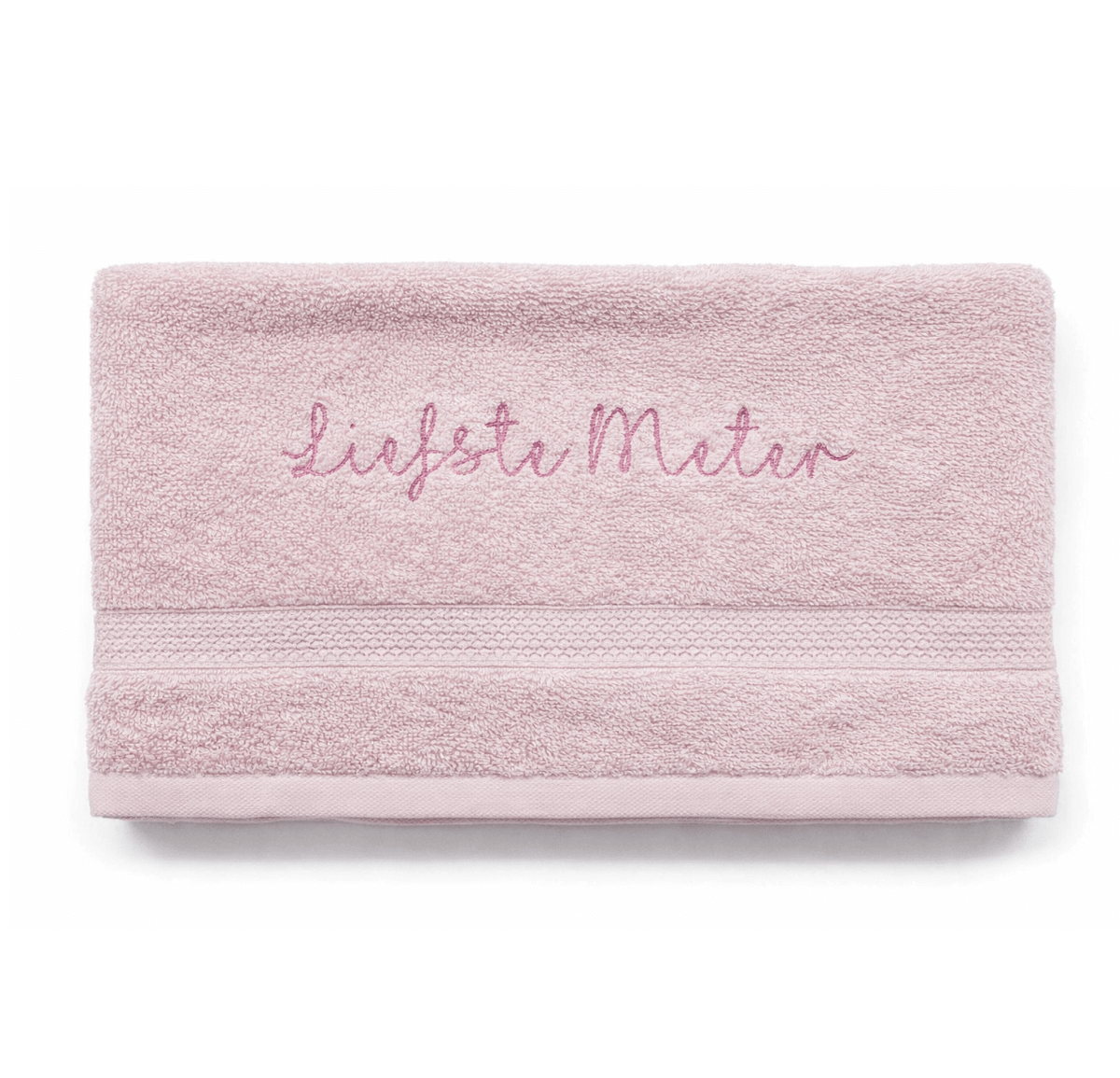 Roze handdoek Liefste Meter - ideaal kerstcadeau