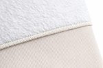 Beige rib teddy deken