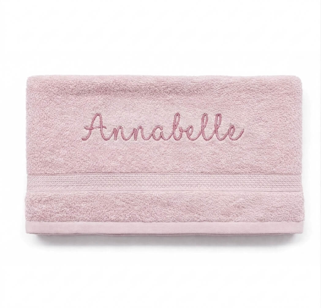 Gepersonaliseerde Handdoek met Naam – Een Uniek & Zacht Cadeau