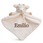 Happy Horse met naam geborduurd - Churro sheep - schaap Churro knuffeldoekje